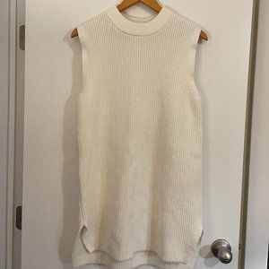 H&M Cream Knit Vest-Style Dress